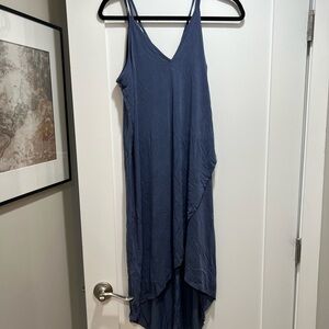 Blue Sleeveless Maxi Dress